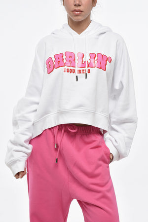 Felpa Hodie ONION Crop in Cotone Felpato