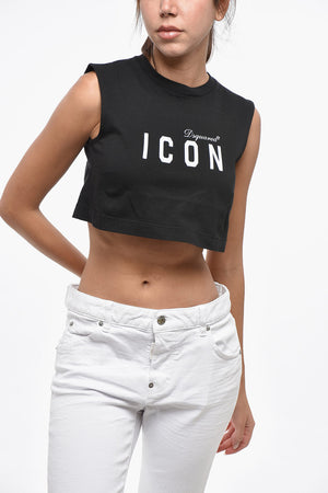 ICON Cropped Tanktop mit offenem Rücken
