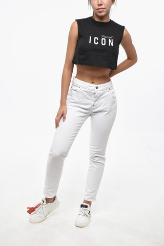 ICON Cropped Tanktop mit offenem Rücken