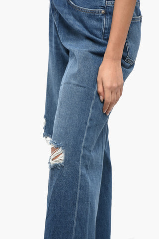 Jeans Wide Leg Crop a Vita Alta 28cm