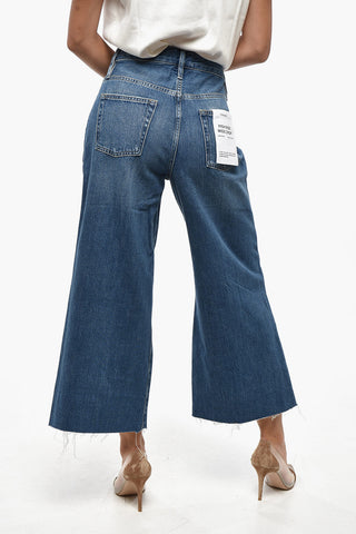 Jeans Wide Leg Crop a Vita Alta 28cm