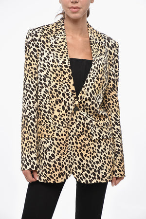 Single-Breasted Jacket MANHATTAN NOTCH with Animal Print