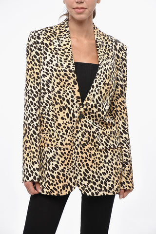 Single-Breasted Jacket MANHATTAN NOTCH with Animal Print