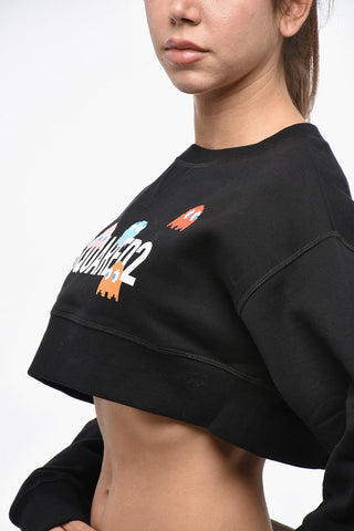 PAC-MAN Crewneck Sweatshirt Cropped COOL FIT