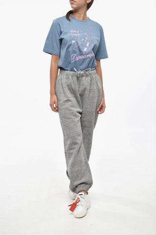 Fleeced-Cotton L.A. Joggers with Logo