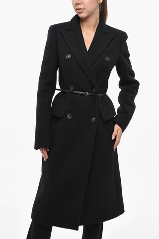 SPORTMAX Double-breasted Cashmere Blend Coat