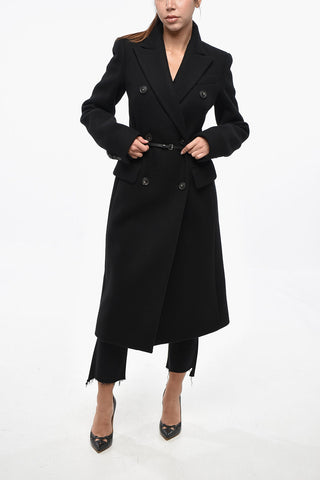 SPORTMAX Double-breasted Cashmere Blend Coat