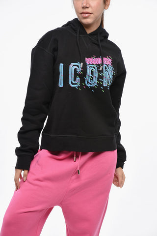 ICON Cotton-Fleece Hoodie COOL FIT with Print