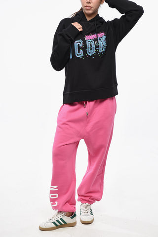 ICON Cotton-Fleece Hoodie COOL FIT with Print