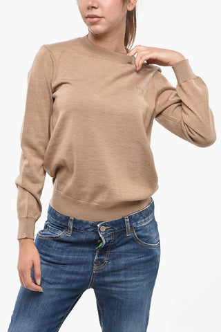 Solid Color Merino Wool PHILO Crew-Neck Sweater