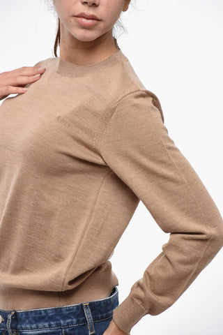 Solid Color Merino Wool PHILO Crew-Neck Sweater