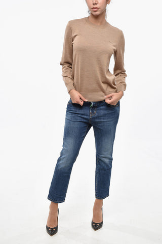 Solid Color Merino Wool PHILO Crew-Neck Sweater