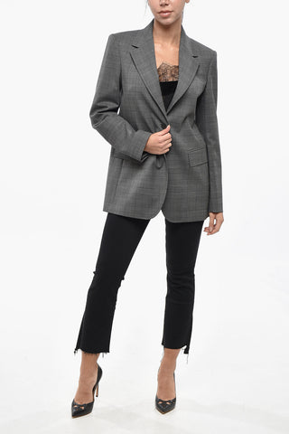 STUDIO Wool Blend DAVID District Check Blazer