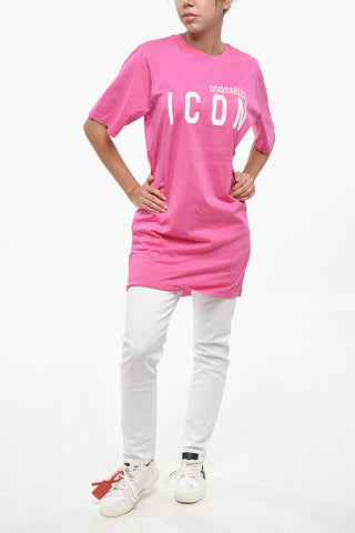 ICON Baumwoll-T-Shirt-Kleid EASY mit Print