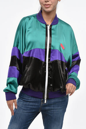 Satin Sweatshirt 80'S TRACK Color-Block