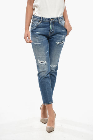 OLOP Cool Girl Fit Distressed Denim Jeans 16cm