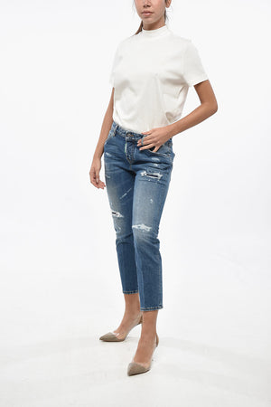OLOP Cool Girl Fit Distressed Denim Jeans 16cm