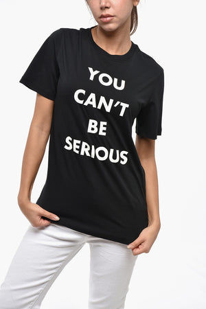 COUTURE! Crewneck T-Shirt with Contrast Print