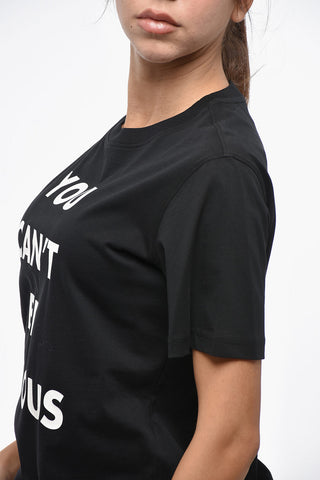 COUTURE! Crewneck T-Shirt with Contrast Print