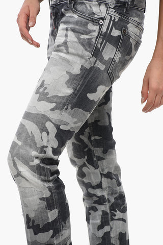 Jeans Regular Fit JENNIFER Effetto Camouflage 16cm
