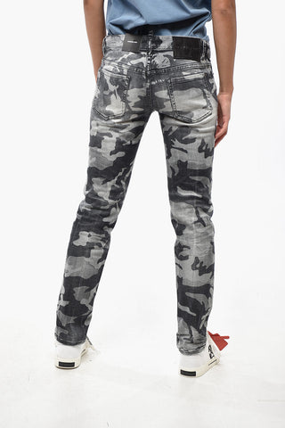 Jeans Regular Fit JENNIFER Effetto Camouflage 16cm