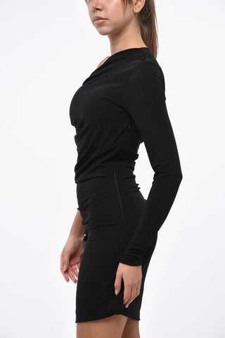 Einschulter-Kleid mit Drapierung