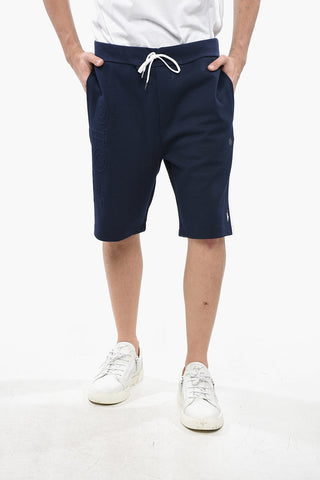 Cotton Blend Shorts with Embossed Logo