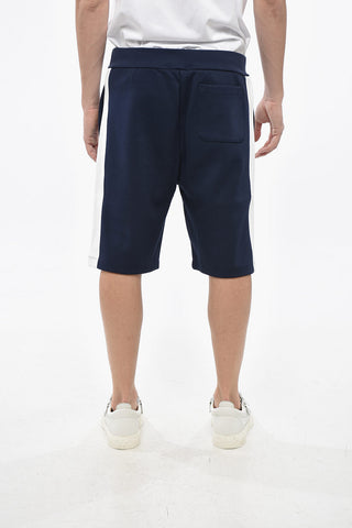 Cotton Blend Shorts with Embossed Logo