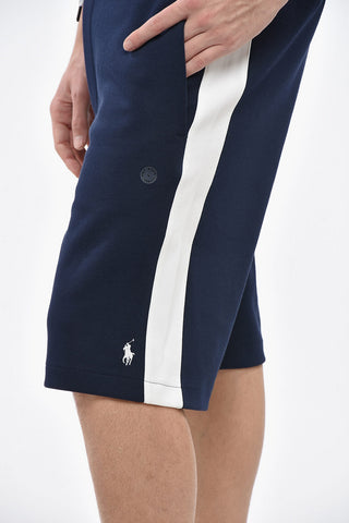 Cotton Blend Shorts with Embossed Logo