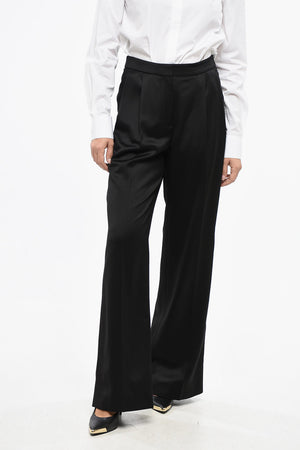 Pantaloni Palazzo a 2 Pinces in Lana