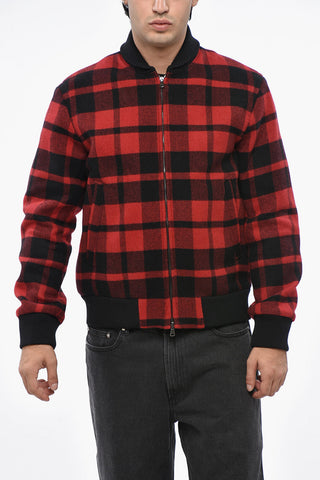 Wollmix-Bomber Im Buffalo-Karo