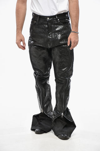DRKSHDW Coated Denim BOLAN BANANA Jeans with Zip Details 18cm