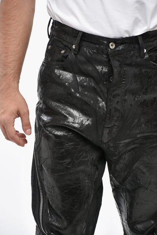 DRKSHDW Coated Denim BOLAN BANANA Jeans with Zip Details 18cm