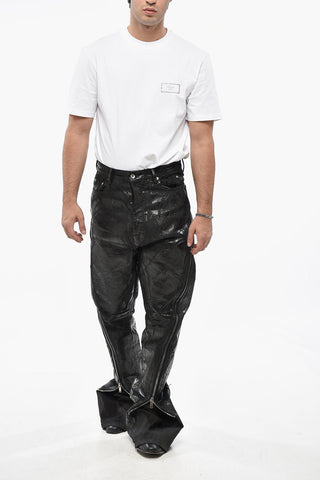 DRKSHDW Coated Denim BOLAN BANANA Jeans with Zip Details 18cm