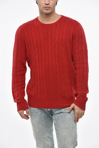 Cable-Knit Cashmere Crewneck