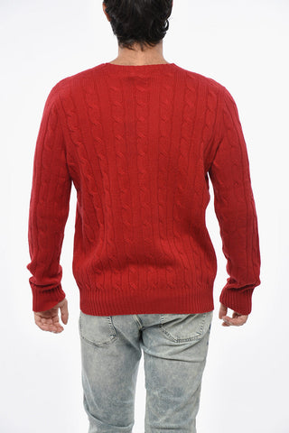 Cable-Knit Cashmere Crewneck