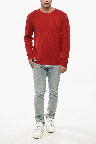Cable-Knit Cashmere Crewneck