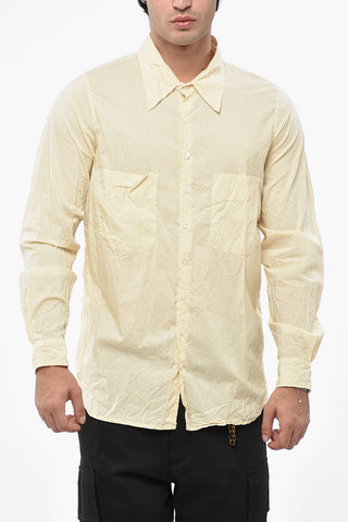 Solid-Color Shirt with Double Pocket