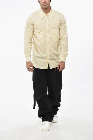 Solid-Color Shirt with Double Pocket