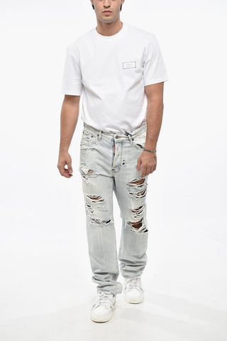 Destroyed-Jeans 642 mit geradem Bein 19cm