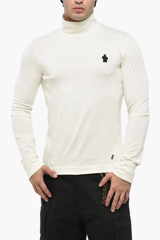 HIGH PERFORMANCE Top a Collo Alto in Tessuto Tecnico