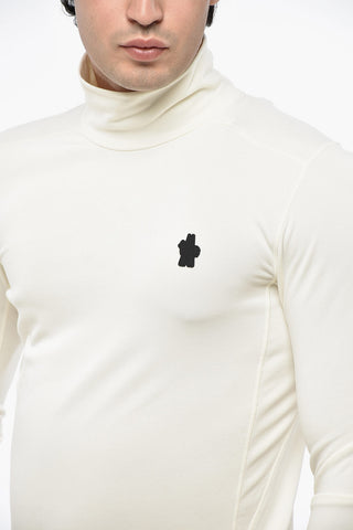 HIGH PERFORMANCE Top a Collo Alto in Tessuto Tecnico