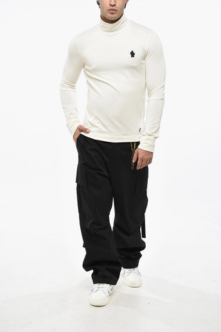 HIGH PERFORMANCE Top a Collo Alto in Tessuto Tecnico