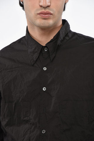 Camicia in Tinta Unita con Doppio Taschino