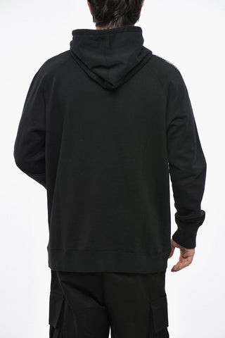 EYE MAN REIGNING CHAMP Cotton-and-Wool Patterned Sweatshirt with Zip Closure