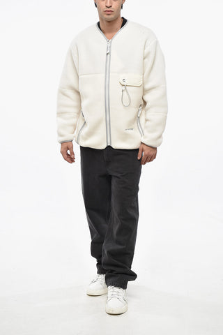 Fleeced Jacket with Breast Pocket and Karabiner