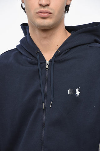 Solid Color Sweatshirt with Zip Closure