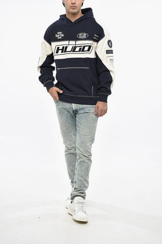 Brushed Cotton Hoodie with Embroidered Logo