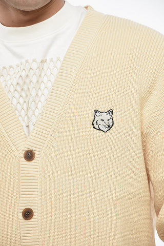 V-Neck Cotton Blend Cardigan