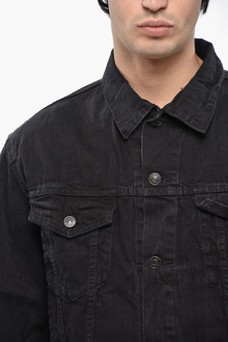 Giubbotto UNISEX in Denim con Logo Stampato